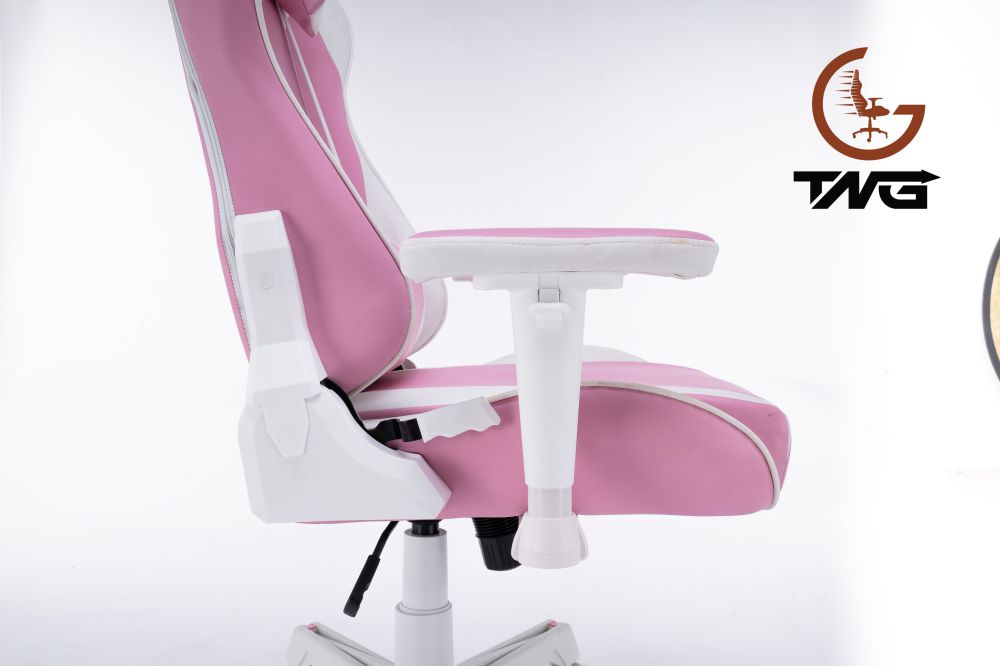 ghế gaming edra queen egc225 white pink