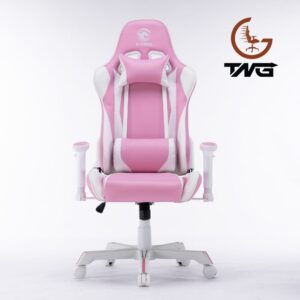 ghế gaming edra queen egc225 white pink